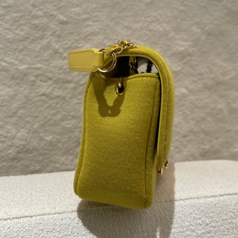 Chanel Mini Flap Bag 檸檬黃 肩背斜背兩用包-3