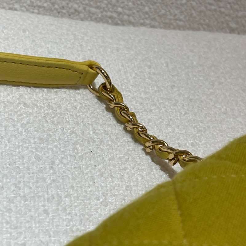 Chanel Mini Flap Bag 檸檬黃 肩背斜背兩用包-5