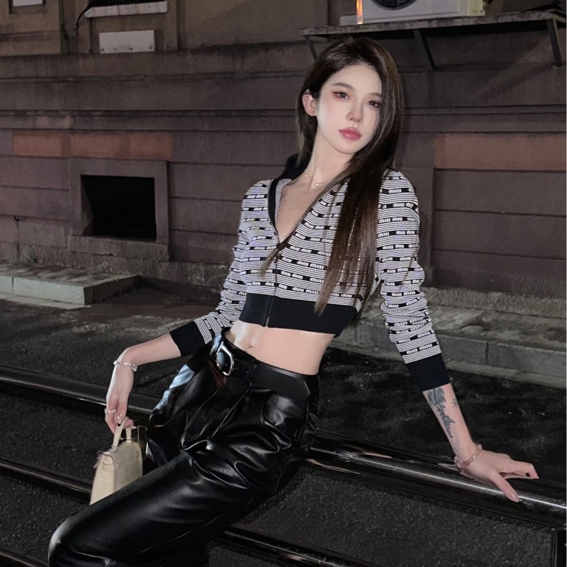 Miu miu修身拉鍊兩穿上衣 外套-3