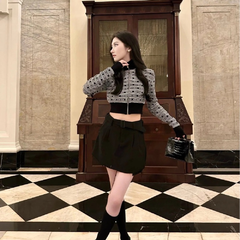 Miu miu修身拉鍊兩穿上衣 外套-4