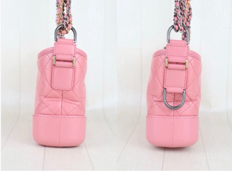 「JL精品代購」98新 Chanel 香奈兒粉流浪包-2