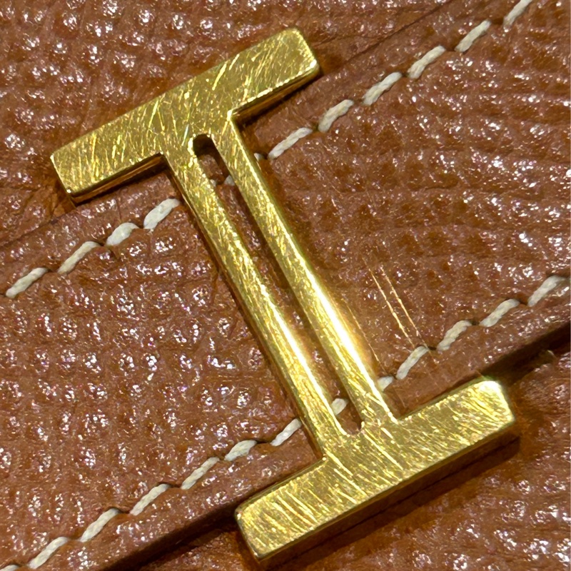 HERMES Vintage 雙面H扣短夾 (極稀少)🥰母錢包 發財賺大錢-4