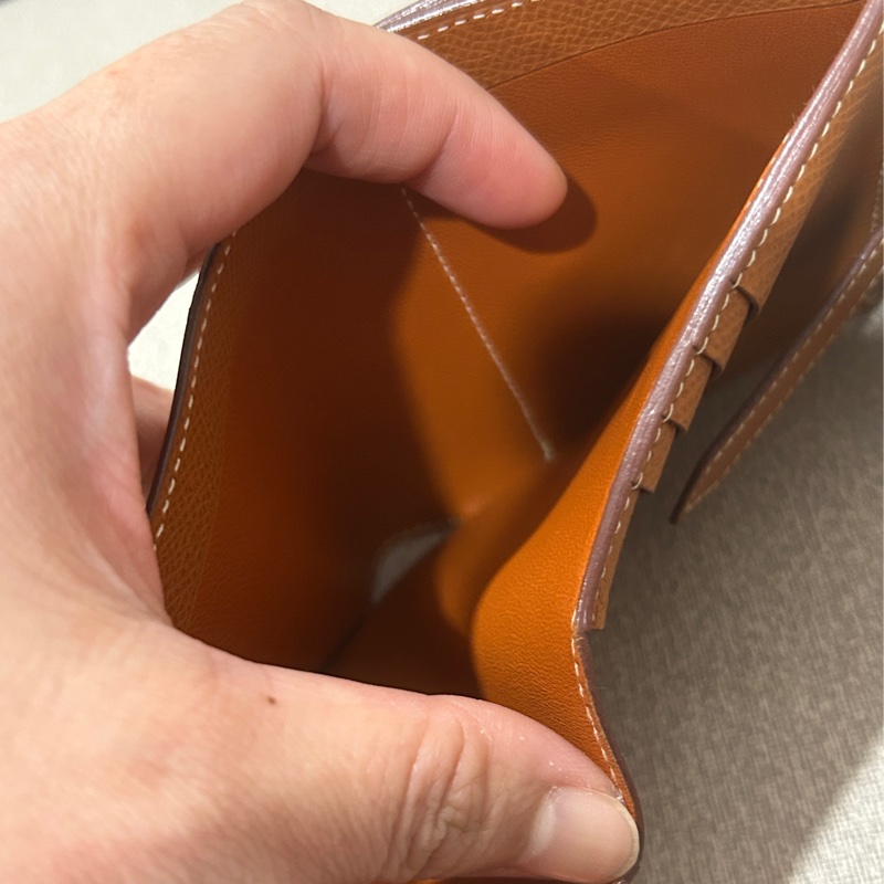 HERMES Vintage 雙面H扣短夾 (極稀少)🥰母錢包 發財賺大錢-11
