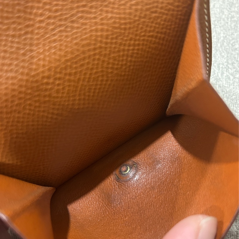 HERMES Vintage 雙面H扣短夾 (極稀少)🥰母錢包 發財賺大錢-12