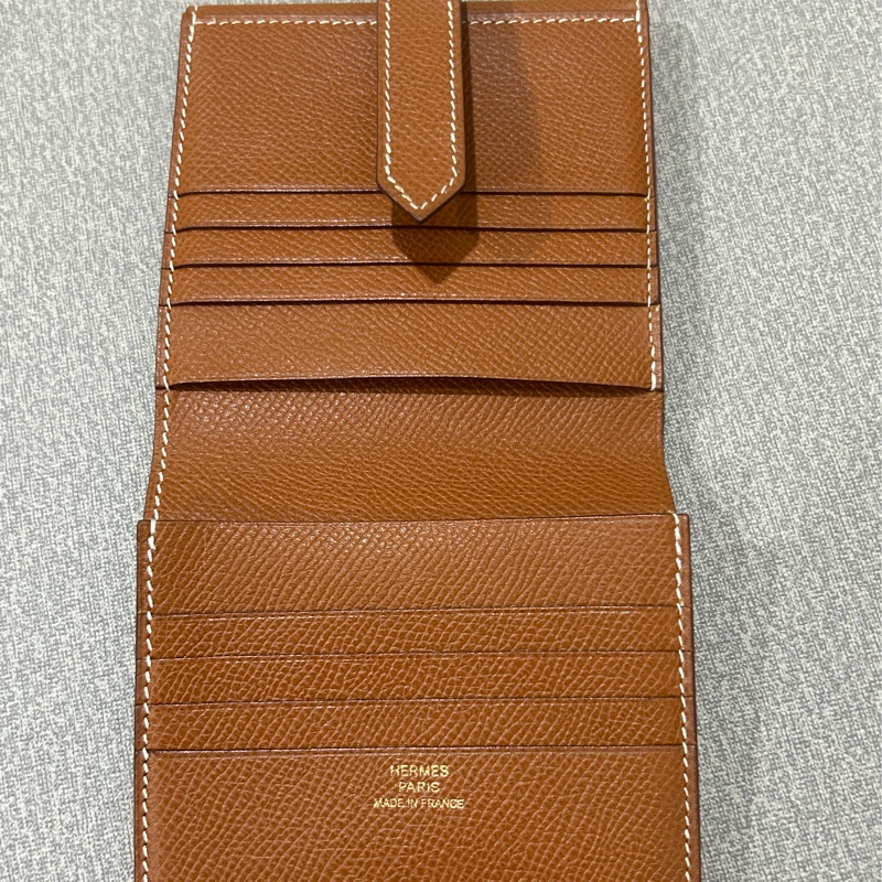 HERMES Vintage 雙面H扣短夾 (極稀少)🥰母錢包 發財賺大錢-13