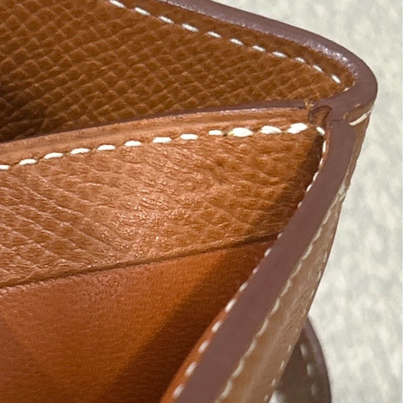 HERMES Vintage 雙面H扣短夾 (極稀少)🥰母錢包 發財賺大錢-18