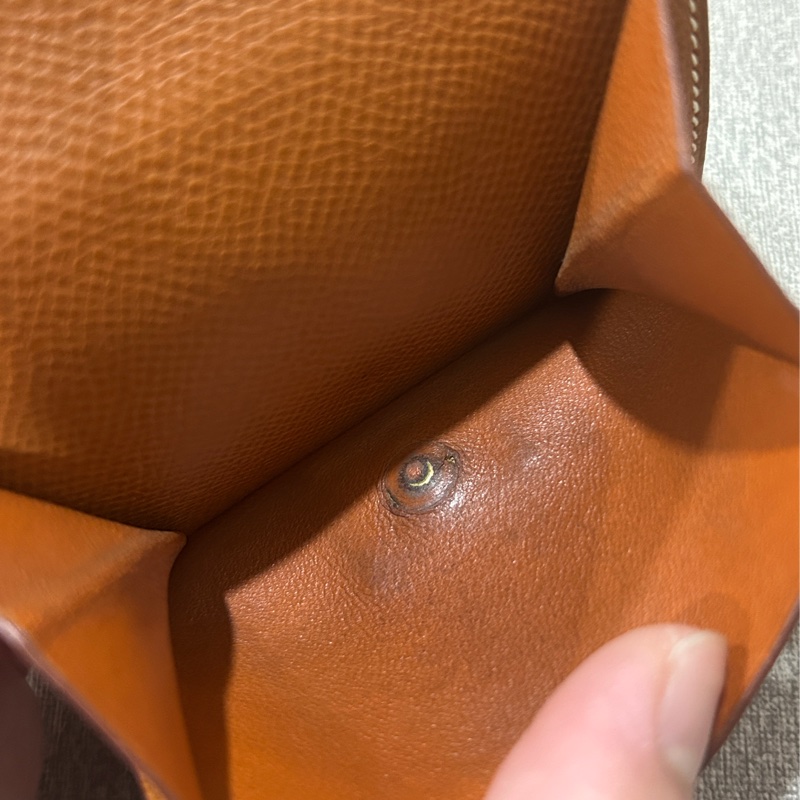 HERMES Vintage 雙面H扣短夾 (極稀少)🥰母錢包 發財賺大錢-21