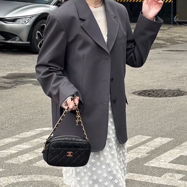 ✨Chanel 黑金相機包 小巧精緻 98新❤️-1