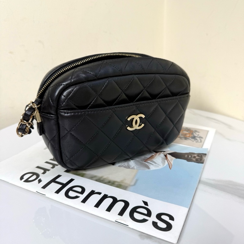 ✨Chanel 黑金相機包 小巧精緻 98新❤️-4