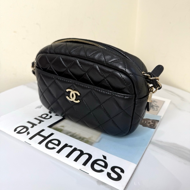 ✨Chanel 黑金相機包 小巧精緻 98新❤️-5