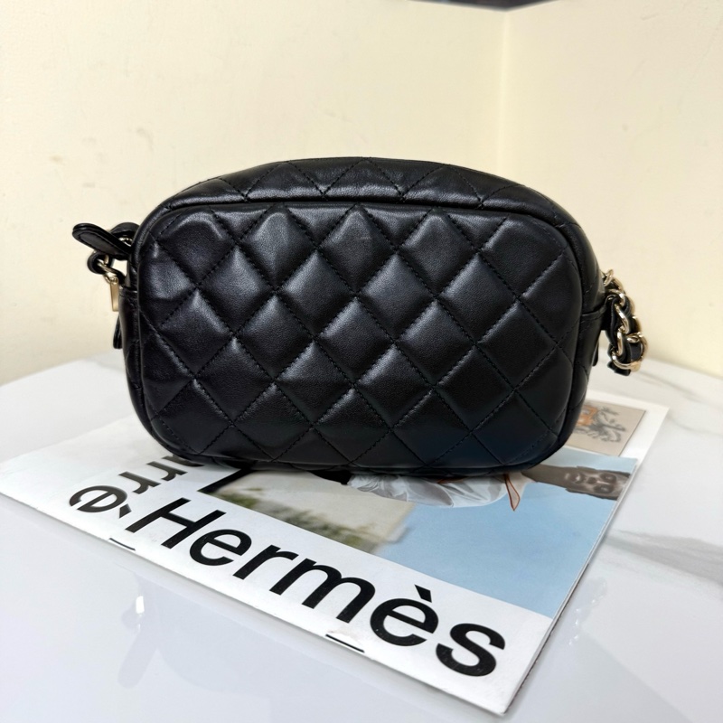 ✨Chanel 黑金相機包 小巧精緻 98新❤️-6