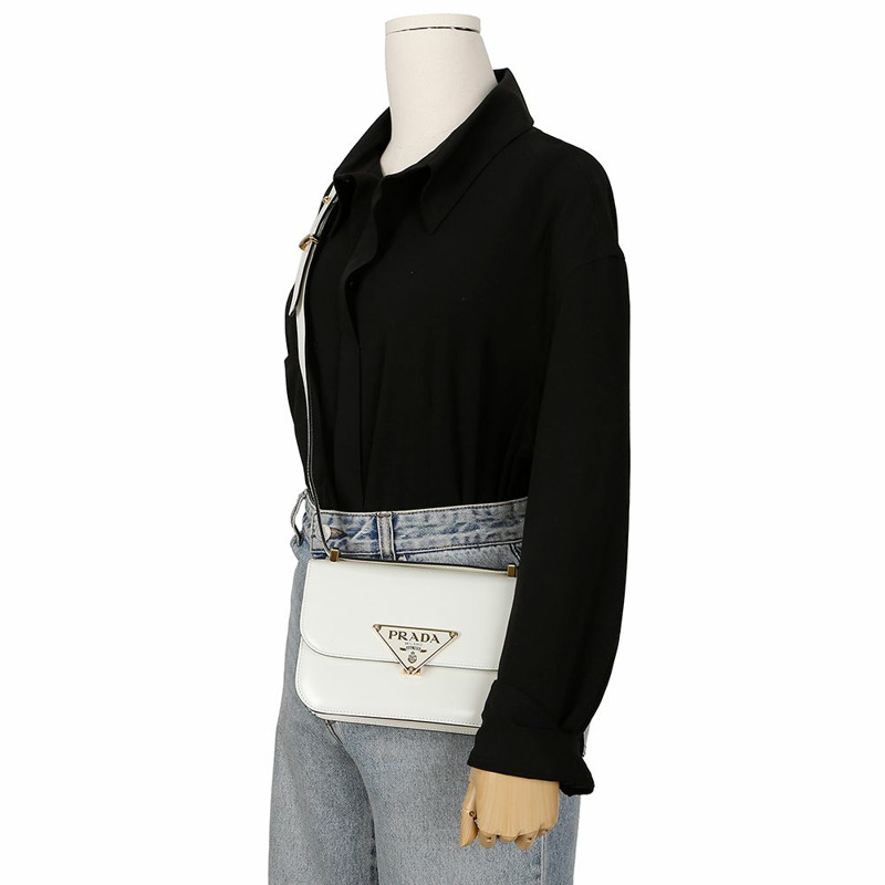 PRADA Emblem 單肩斜背包 1BD340-12