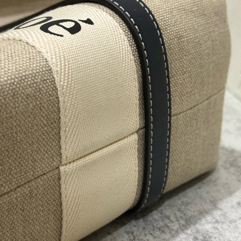 CHLOE WOODY tote中款帆布包-8