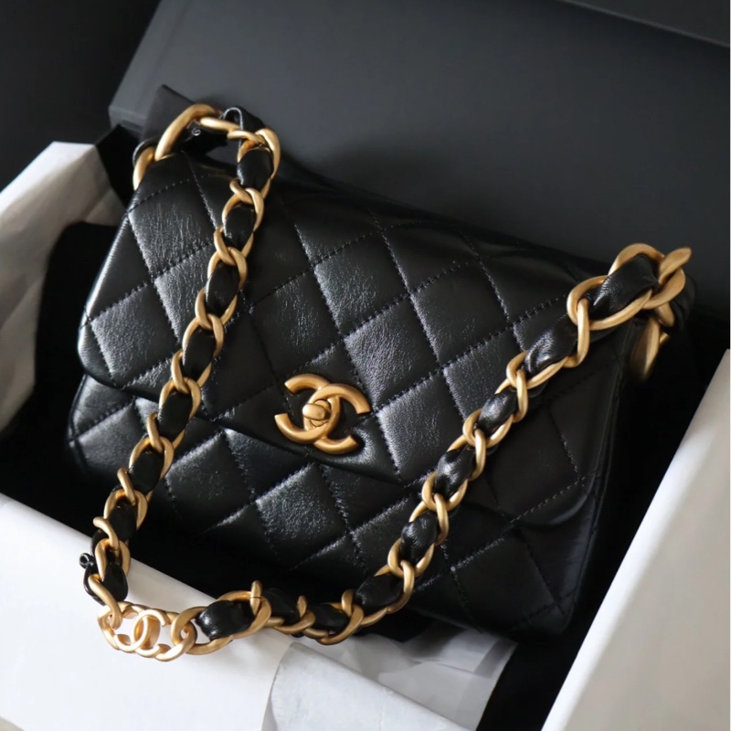 ✨Chanel 24s cf hobo 98新 晶片款 有購證 配件齊全-0