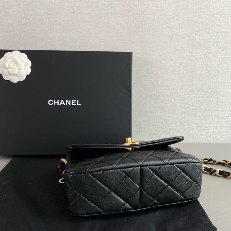 ✨Chanel 24s cf hobo 98新 晶片款 有購證 配件齊全-7