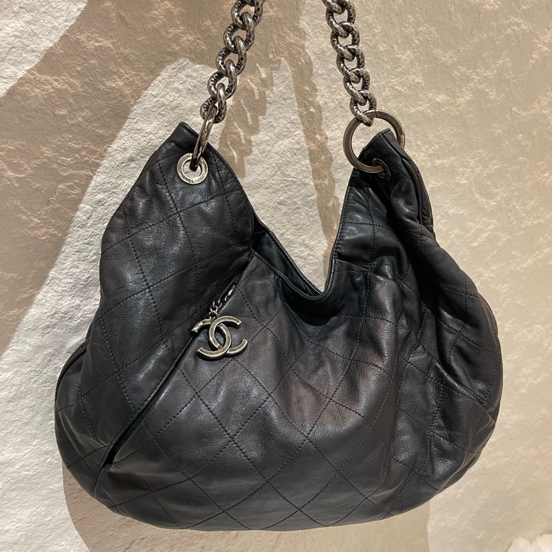 Chanel Coco Pleats Hobo 復古雙肩包-0
