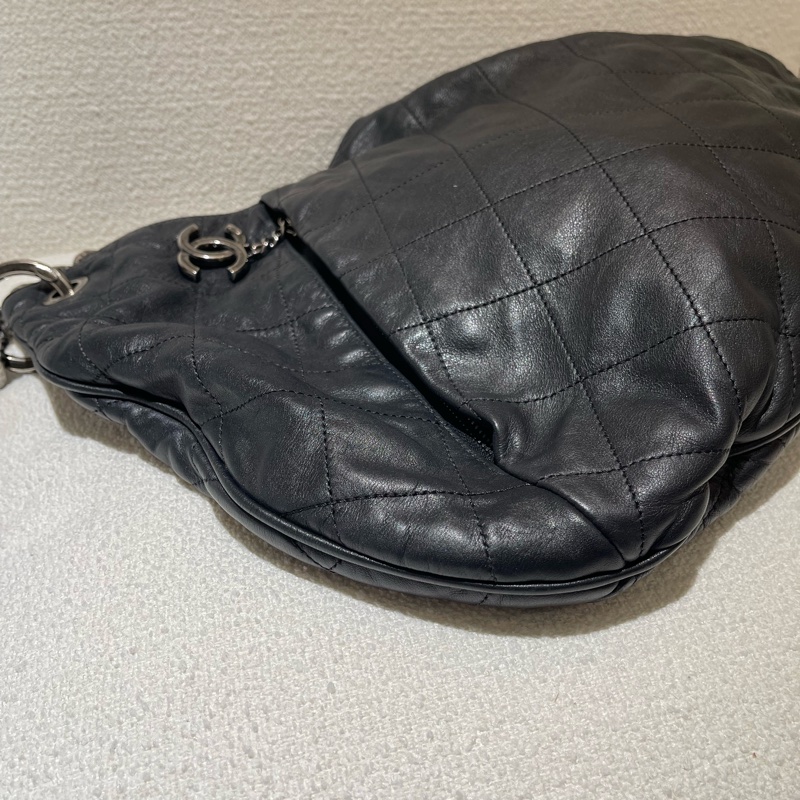 Chanel Coco Pleats Hobo 復古雙肩包-10