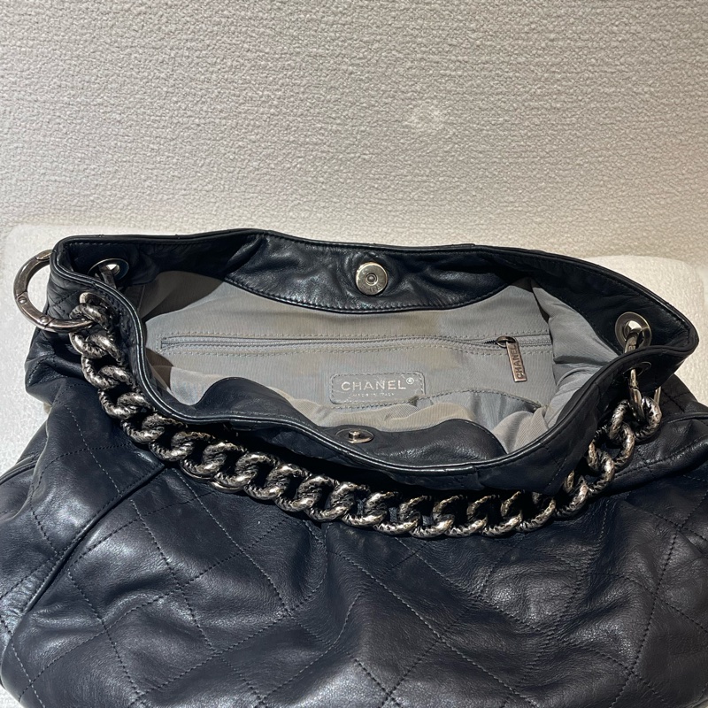 Chanel Coco Pleats Hobo 復古雙肩包-14