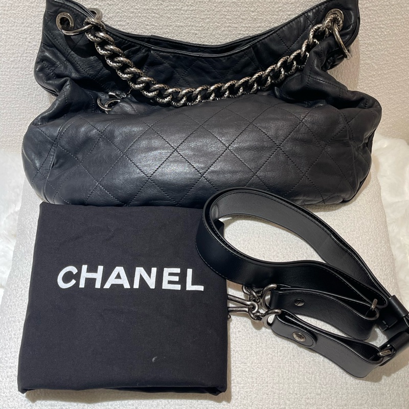 Chanel Coco Pleats Hobo 復古雙肩包-23