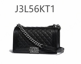 芯片款 近99新 Chanel boy 25 黑色中號顆粒牛皮材質 復古銀色五金-21