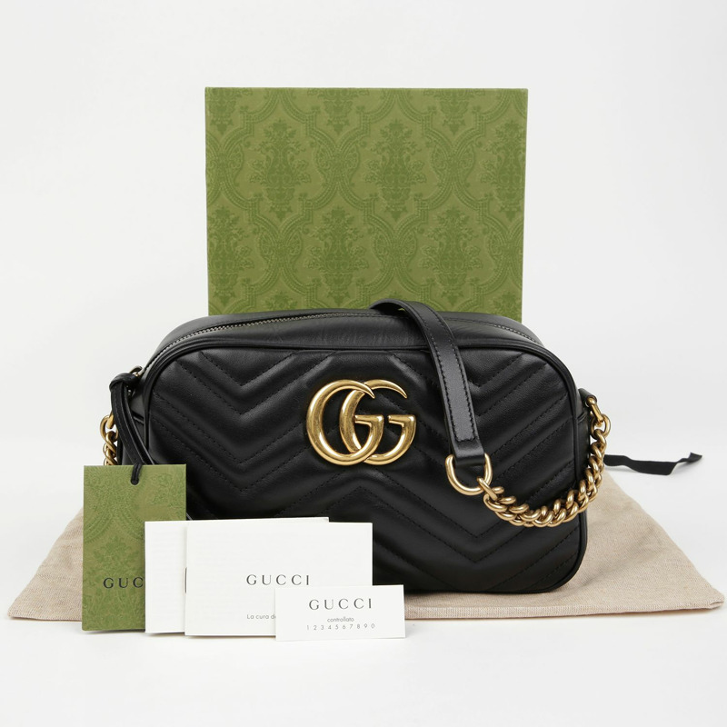 GUCCI GG Marmont 小號肩斜背包 447632-0
