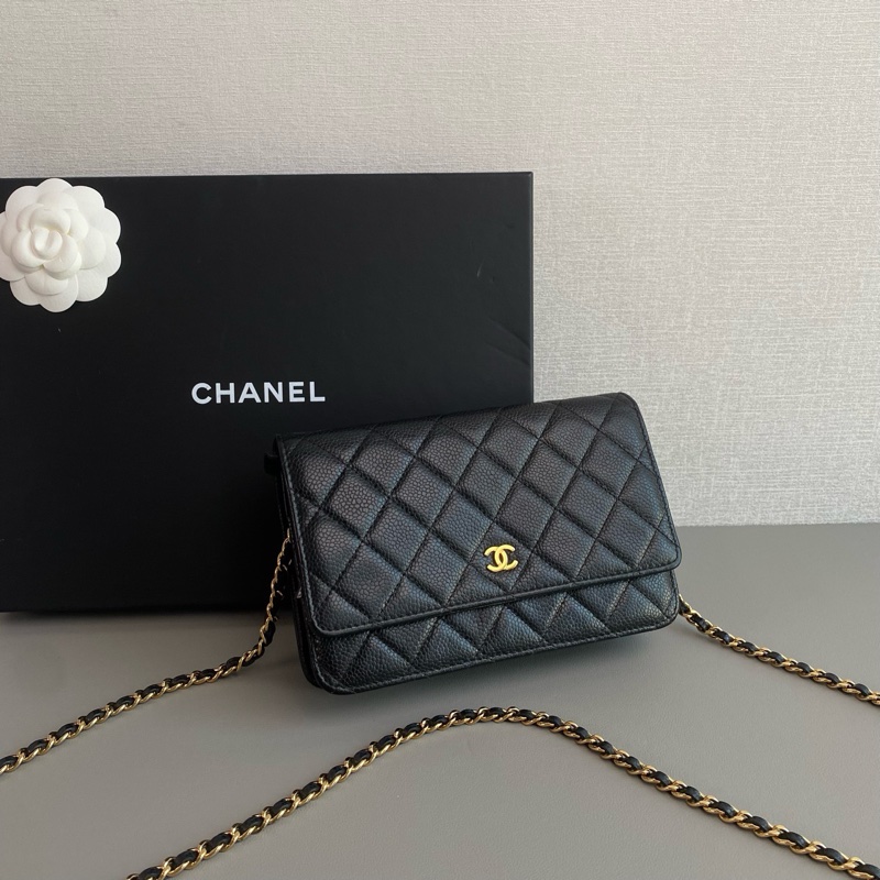 ✨Chanel 黑金荔枝紋woc 發財包-2