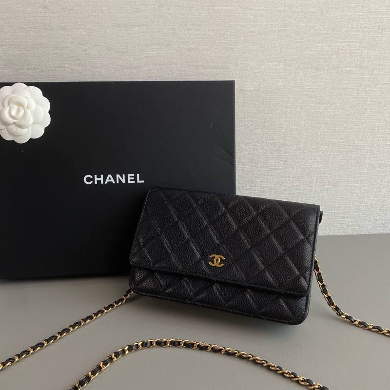 ✨Chanel 黑金荔枝紋woc 發財包-3