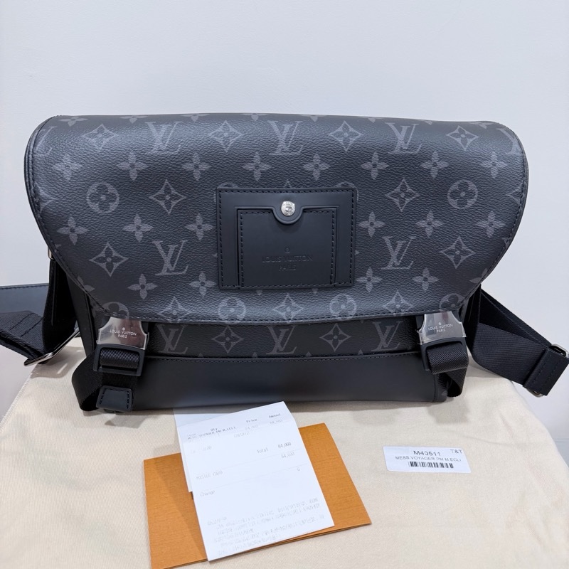 LV M40511 Messenger PM 經典Monogram Eclipse緹花帆布斜背郵差包-24