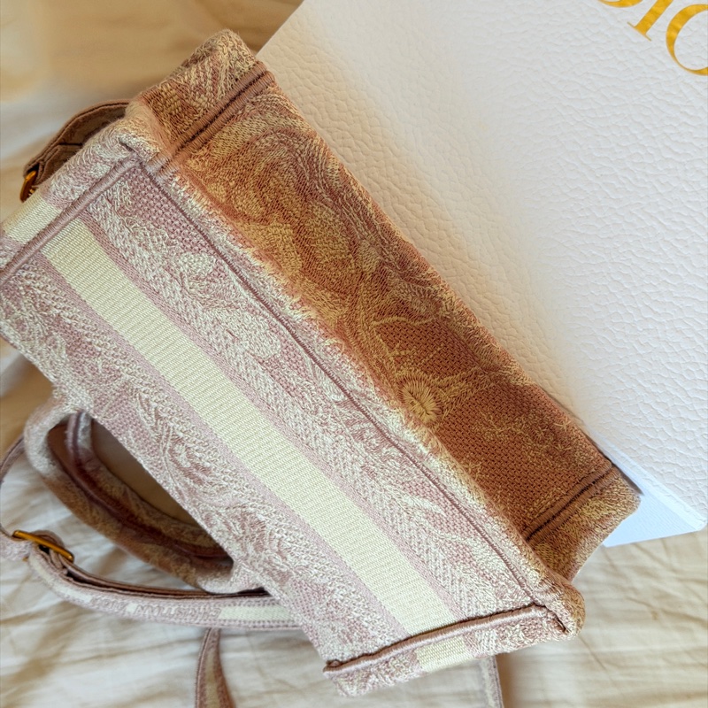 DIOR MINI TOTE可側背粉色動物園迷你托特-5