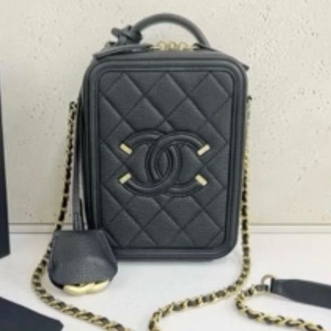 ｜保證真品｜Chanel 直版 相機包 豎版 超級特別 撞包機率超低！荔枝牛皮！