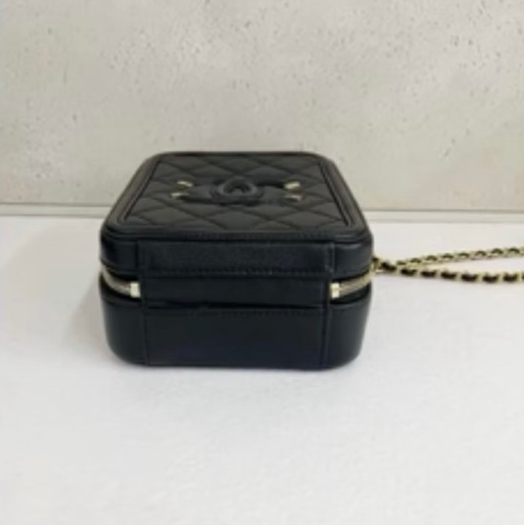 |保證真品|Chanel 直版 相機包 豎版 超級特別 撞包機率超低!荔枝牛皮!-5