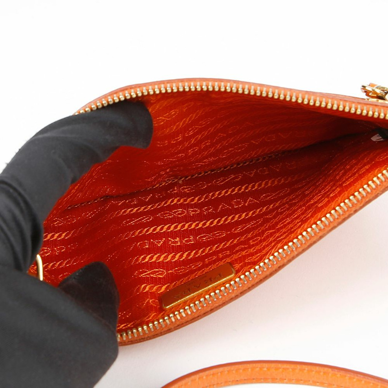 PRADA 金屬Logo斜背包 1M1187-11