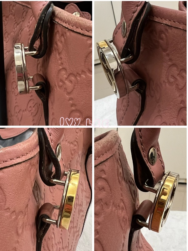 GUCCI GG 帆布 Guccissima GG Twins 托特包 手提包 粉紅 232957 正品 二手精品-14