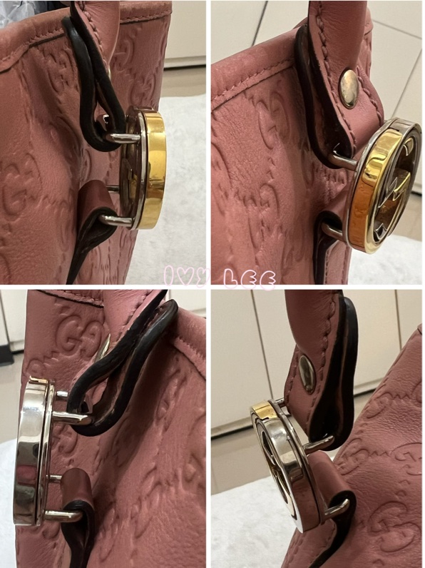 GUCCI GG 帆布 Guccissima GG Twins 托特包 手提包 粉紅 232957 正品 二手精品-15