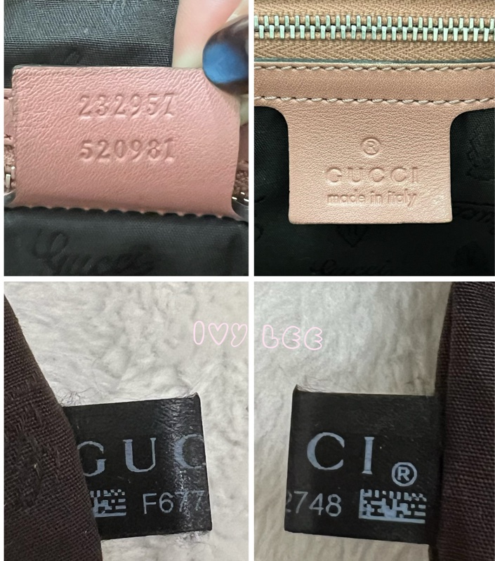 GUCCI GG 帆布 Guccissima GG Twins 托特包 手提包 粉紅 232957 正品 二手精品-20