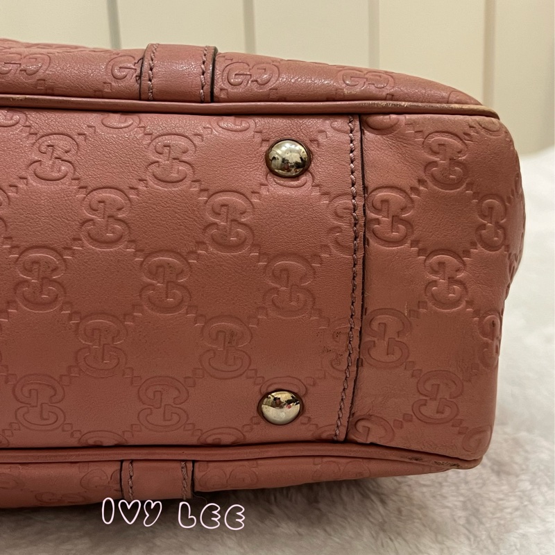 GUCCI GG 帆布 Guccissima GG Twins 托特包 手提包 粉紅 232957 正品 二手精品-29