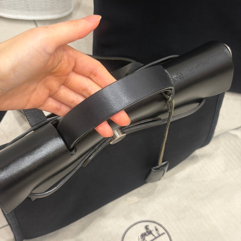 配件齊全❤️ 愛馬仕 #黑銀 #herbag31 #雙肩包 #後背包-8