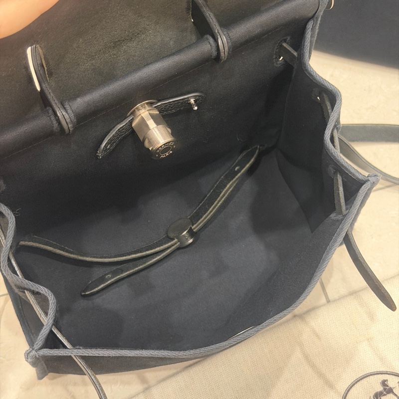 配件齊全❤️ 愛馬仕 #黑銀 #herbag31 #雙肩包 #後背包-23