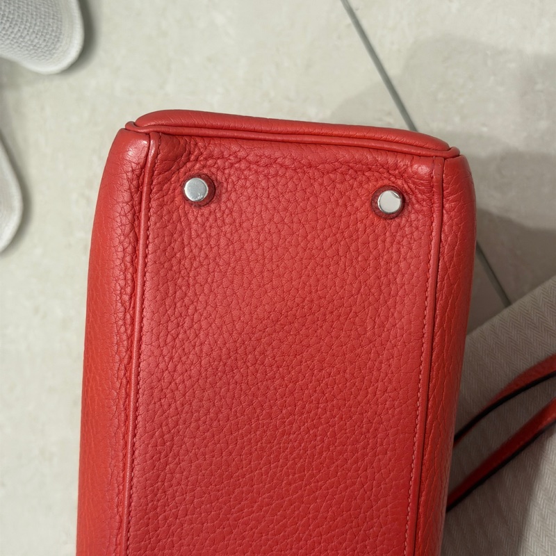 99新五金帶膜🌟 #愛馬仕 #kelly28 #磚紅色 #銀釦 #TC皮 K28-12