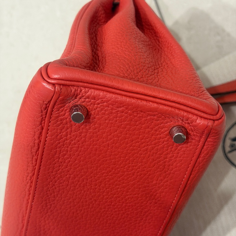 99新五金帶膜🌟 #愛馬仕 #kelly28 #磚紅色 #銀釦 #TC皮 K28-13