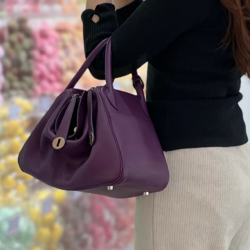 99新五金帶膜🌟 #愛馬仕 #鳶尾紫 #銀扣 #lindy30 #hermes-2