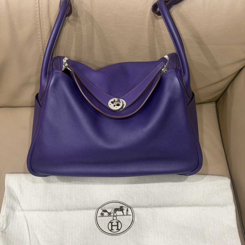 99新五金帶膜🌟 #愛馬仕 #鳶尾紫 #銀扣 #lindy30 #hermes-4