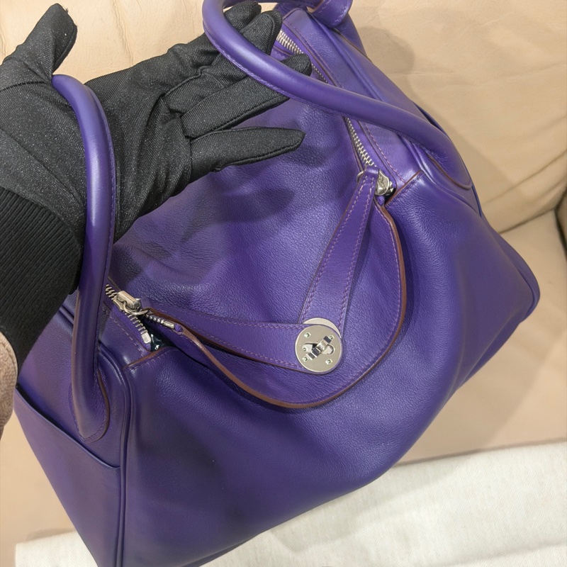 99新五金帶膜🌟 #愛馬仕 #鳶尾紫 #銀扣 #lindy30 #hermes-7