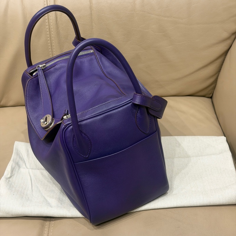 99新五金帶膜🌟 #愛馬仕 #鳶尾紫 #銀扣 #lindy30 #hermes-9