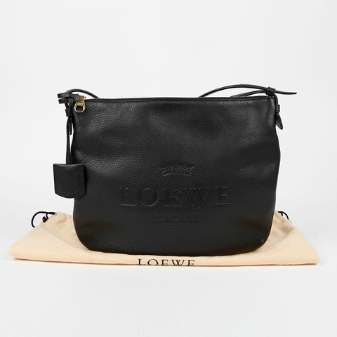 LOEWE Heritage 壓花 Logo 單肩斜背包