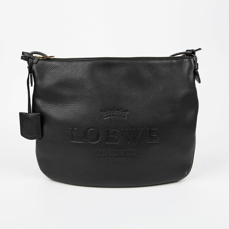 LOEWE Heritage 壓花 Logo 單肩斜背包-1