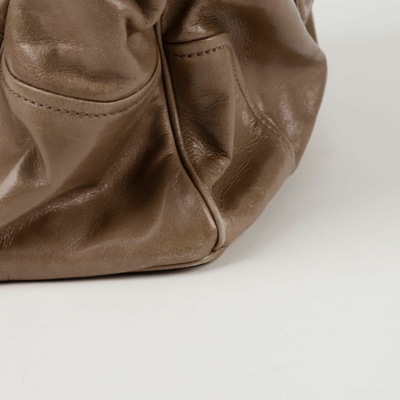 PRADA 金屬Logo Vitello Shine托特肩背包 BN2323-7