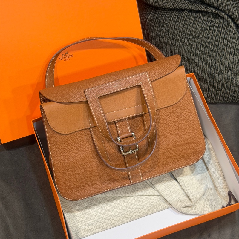 全新全配❤️ #愛馬仕 #halzan31 #金棕 #銀扣 #TC皮-4