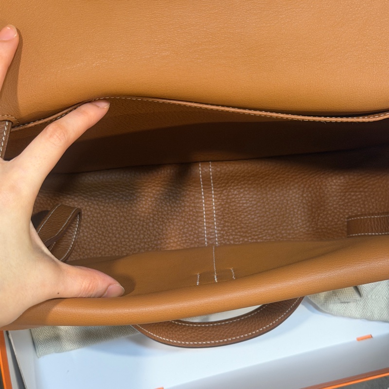 全新全配❤️ #愛馬仕 #halzan31 #金棕 #銀扣 #TC皮-16
