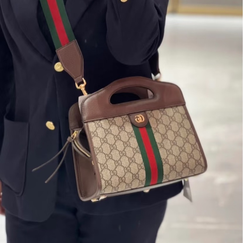 全新大全配🈶購證❤️ gucci #ophidia #老花 #雙肩帶 #手提斜挎包-1